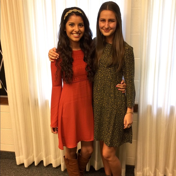 Hippie Orange Dress - Picture 5 of 5